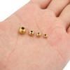 20pcs Frosted Stainless Steel Bracelet Necklace Beads 4 5 6 8 mm Never Fade PVD Large Hole Spacer Beads For DIY Jewelry Making