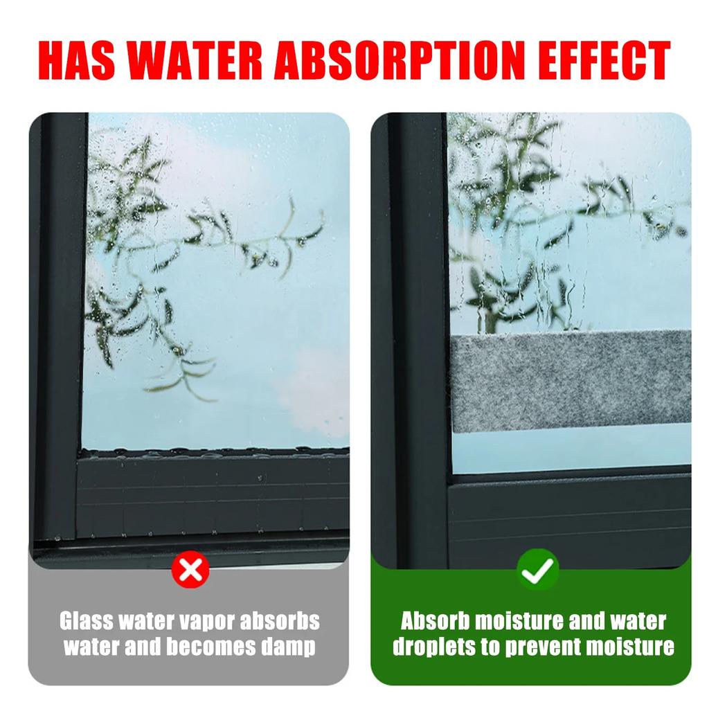 4M Door Windows Felt Strip Self-Adhesive Sealing Strip Absorb Water Wearable Soundproof Sliding DIY Home Insulation Sealing Tape