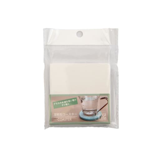 

Lava Life Lava Stone Coasters, Absorbent and Quick-Drying, Better Than Diatomaceous Earth (White, Square)