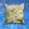 Daisy Flowers Pillow for Sofa Seat Chair DecorativeModern Home Decor Print Throw Cushion