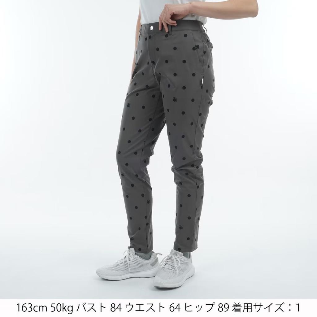 Golf Long Pants Stretch Dot 00 [New Balance] Women's (4WAY Pattern) / 012-5131505 024_Gray [XS]