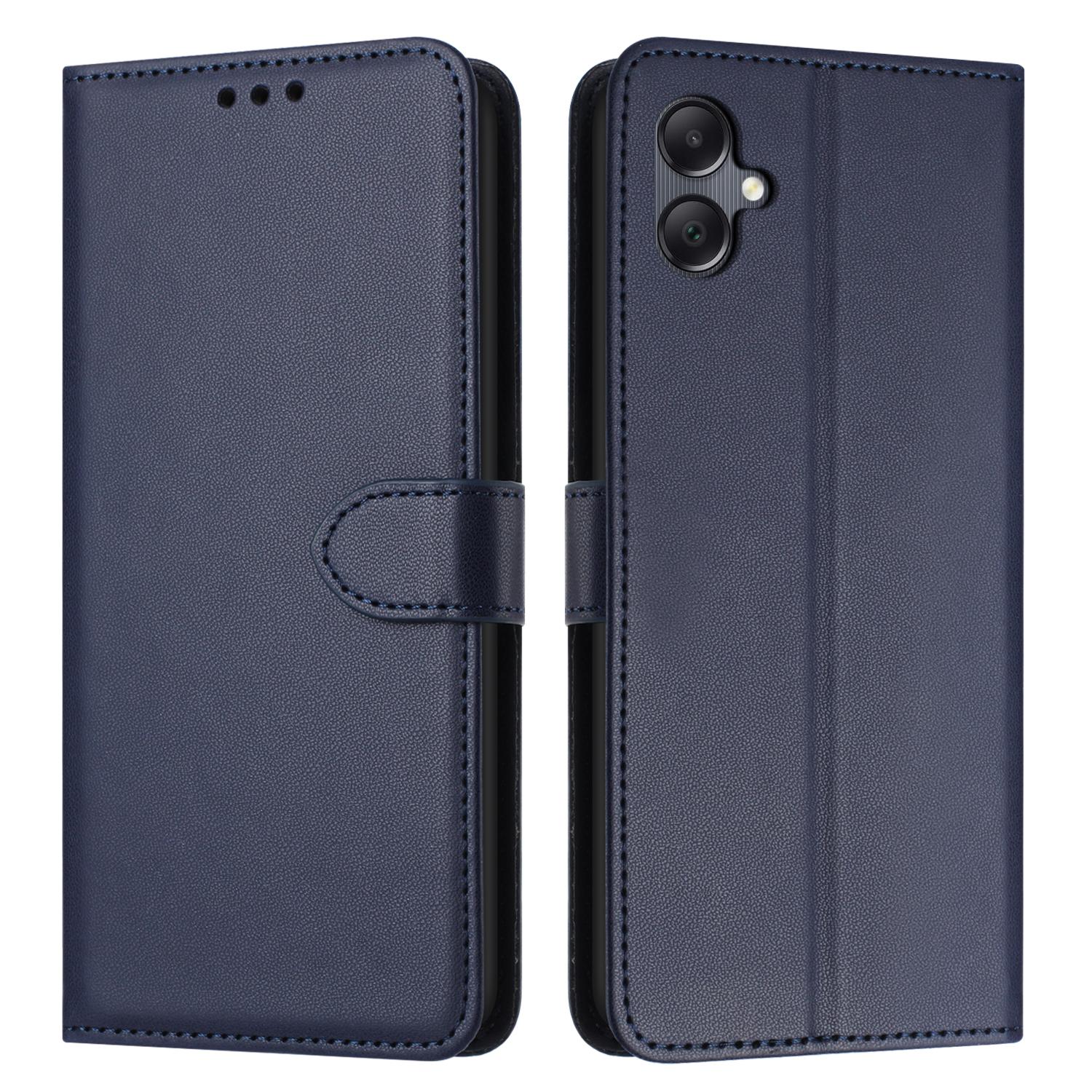

For Samsung Galaxy A07 4G Case Stand Wallet Leather Phone Cover with Strap Blue