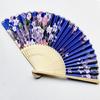 Japanese Floral Hand Fan for Music Festival Dance Gift Performances Home