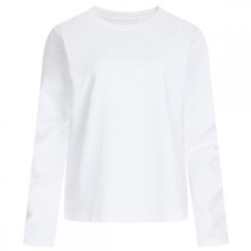Shop Women Basic Semi Crop Round Neck Long Sleeve T shirT True Purple Dai Wsh