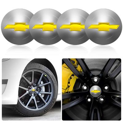 56MM Car Wheel Center Hub Cap Logo Stickers Rim Emblem Styling for Garna Equinox Volt AVEO Chevry Cruze Impala Camaro
