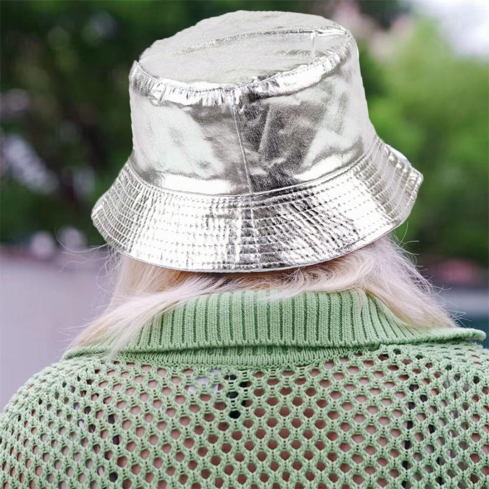 Solid Color Sun Hat Reversible Bucket Cap Simple Fisherman Hat Outdoor