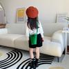 Stylish Mini Pu Bucket Bag For Kids Modern Chic Single Shoulder Crossbody Purse