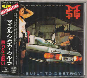 

CD MICHAEL SCHENKER GROUP - Built To Destroy TOCP6334 Chrysalis 1990 Japan ObiMetal Used