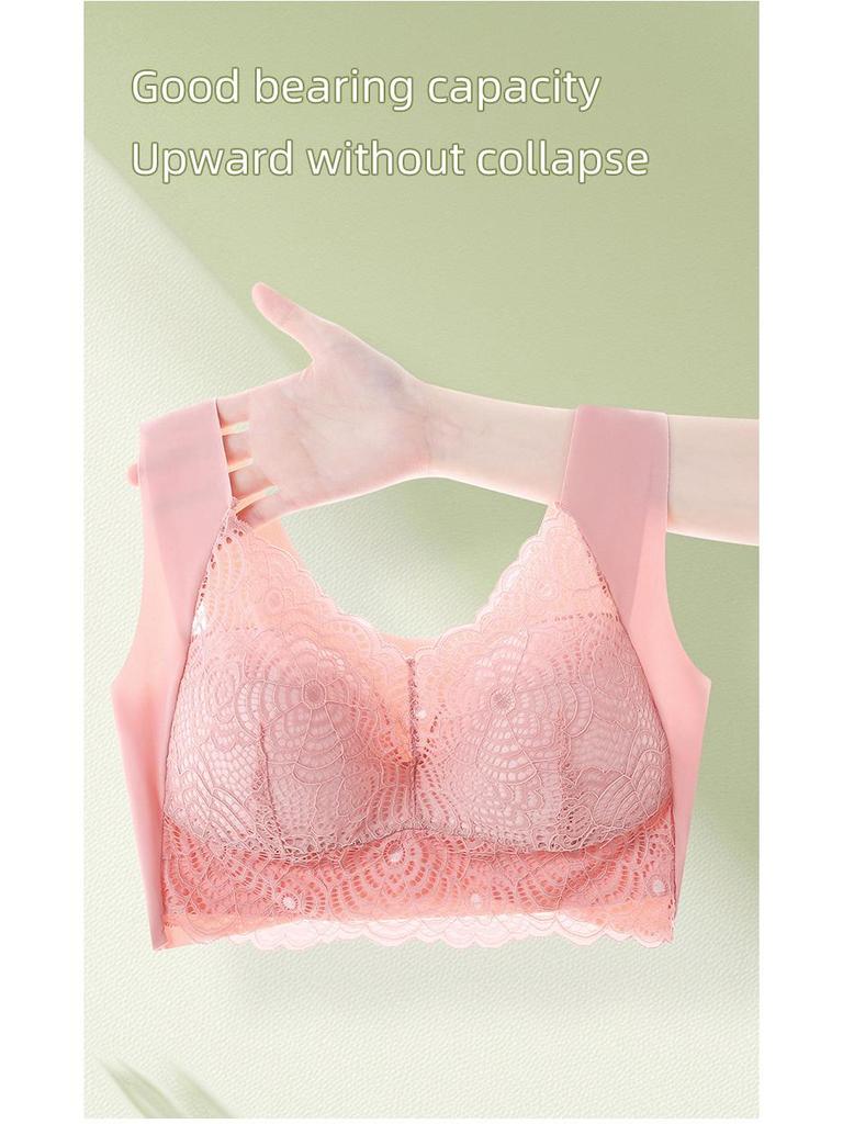 Spitze Übergröße Push-Up Schlaf-BH - Ohne Bügel, Dünner & Sexy Westenstil