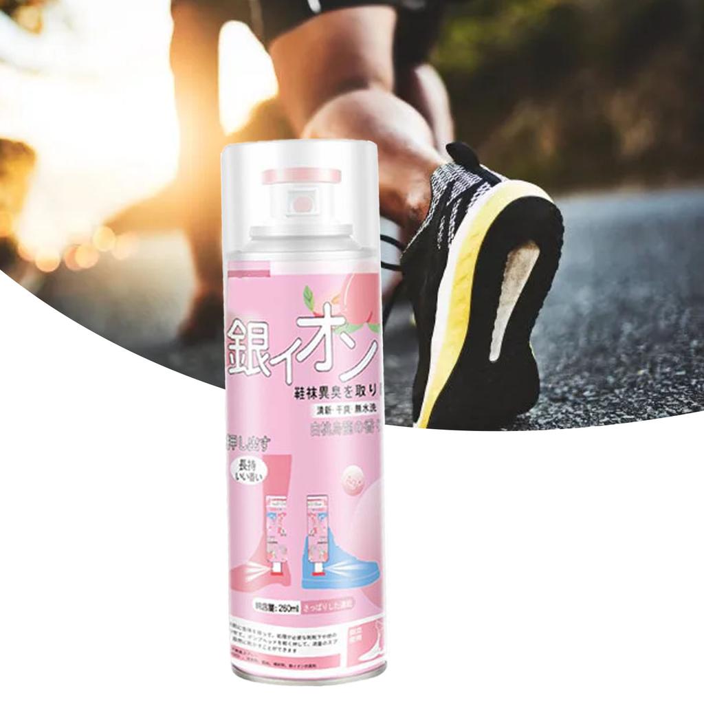 Schuhdeodorant Schuhgeruchsbeseitigungsspray Stinkende Schuhe Geruchsentferner für Zuhause Reise Rosa Flasche