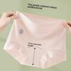 Women's Spring and Autumn Pure Cotton Extended Crotch 10A Antibacterial Mid  High Waist Flat Angle Briefs