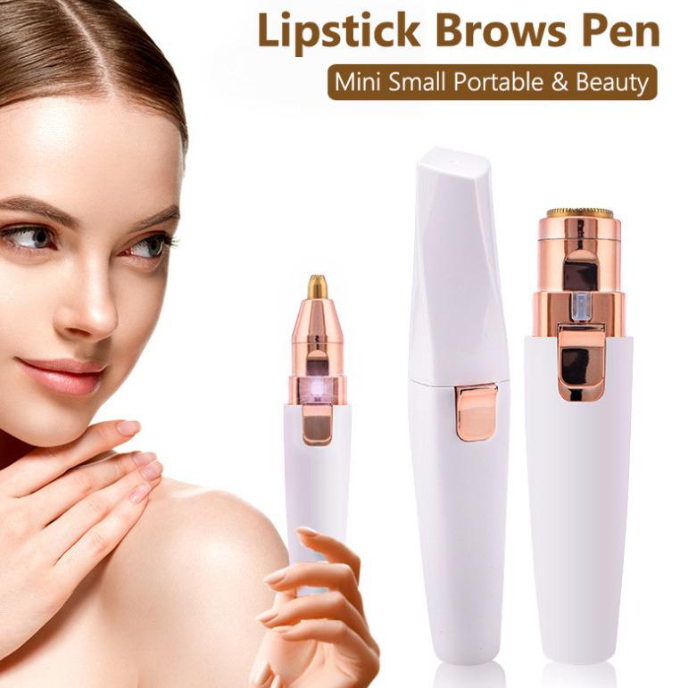 Cross-border USB Rechargeable Women's Eyebrow & Lipstick Hair Removal Shaver