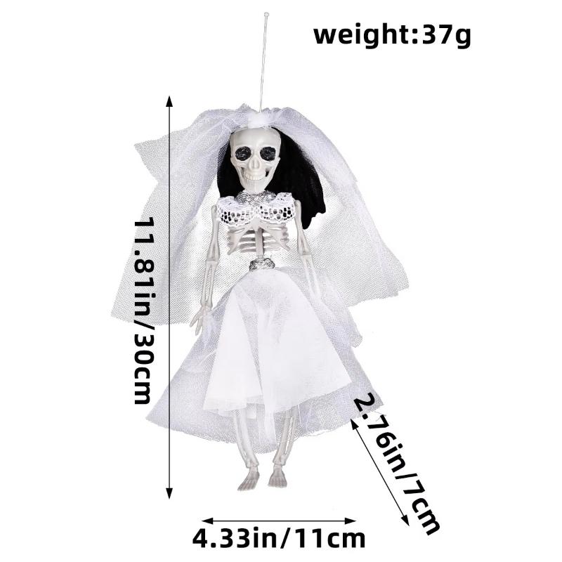 Haunted House Halloween Decoration Skeleton Bride And Groom Hanging Decoration Bride And Groom Ghost Couple Secret Room Props