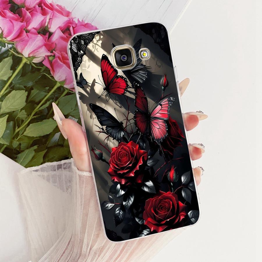 For Samsung A5 2016 2017 Case A520F Cover butterfly Silicone TPU Soft Back Cover Case For SamsungA5 2016 A510F Protective Shell