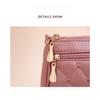 New large-capacity artificial leather embroidery thread shoulder messenger women's bag