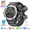 New 1.46" Amoled Original Smartwatch TWS Headphones 2-in-1 Men's Outdoor Sports Watch Bluetooth Call NFC Smart Watch Local Music