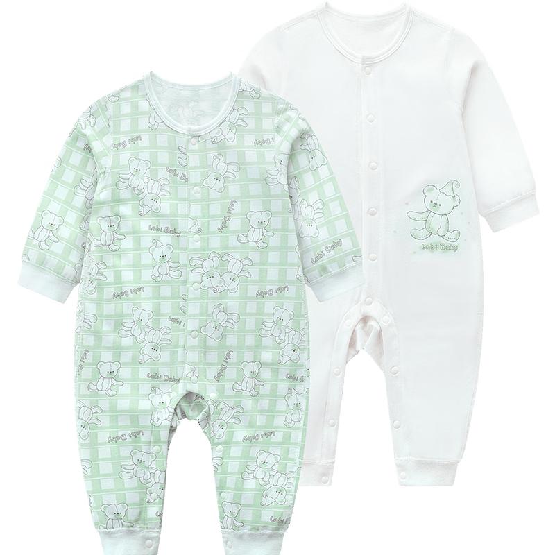 Rabi Unisex Baby Cotton Romper Bodysuit 2-Piece Set 80