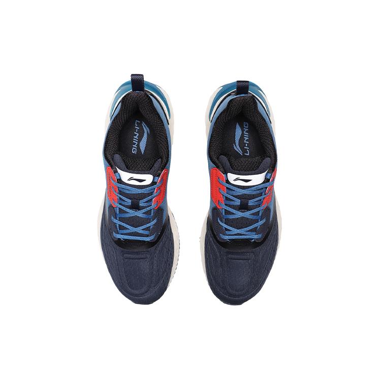 New LiNing Cloud 5 V Shield Cushioning Anti Slip And Wear Resistant Low Top Running Shoes Blue Gray ARHQ243-4