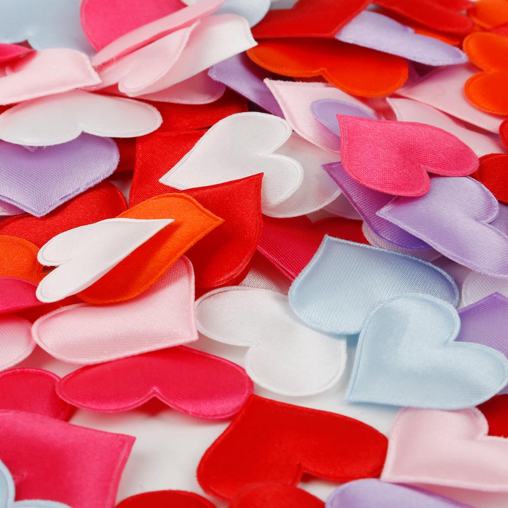 100Pcs 2cm 3cm Love Heart Shaped Sponge Petal For Wedding Decoration Handmade DIY Petals Birthday Table Decor Party Supplies