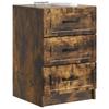 Nightstand Smoked Oak 43 x 41 x 63.5 cm Engineered Wood