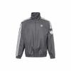 Adidas Originals Zipper Design Long Sleeve Jacket, Unisex, Gray