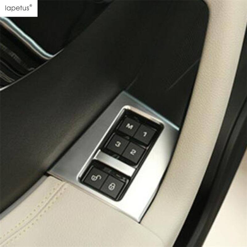 Window Lift / Head Lamp Light / Hand Brake / Seat Pillow Button Cover Trim Matte Accessories For Jaguar F-Pace X761 2017 -