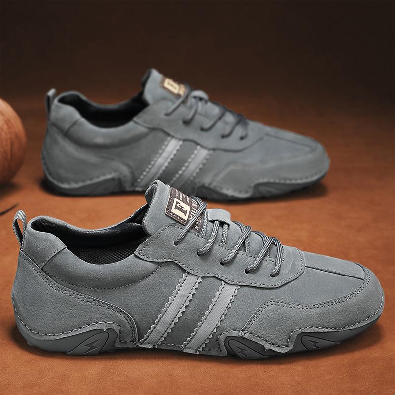Fashion Men's Casual Leather Shoes High Quality Outdoor Comfortable Tenis Masculino Sneakers Man Fashion Ankle Flats Handmade Soft Shoes