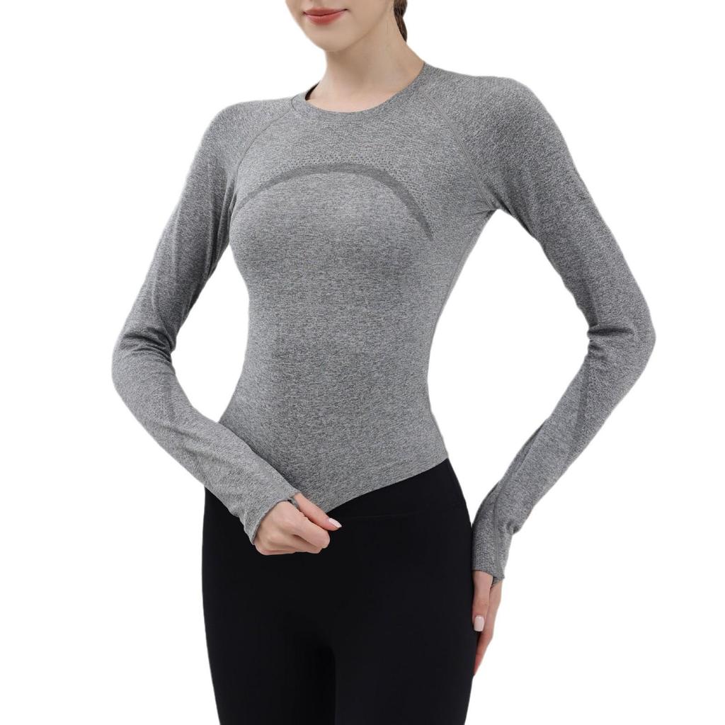 Women's 2024 Autumn/Winter Yoga & Fitness Apparel: Long-Sleeve Training Tops and Tights