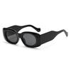  New Ins Popular Fashion Oval Women Jelly Color Sunglasses Retro Gradient Shades UV400 Men Wide Legs Sun Glasses