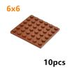 10Pcs DIY Thin Plate 3958 Classic Building Blocks 6x6 Dots Figures Educational Creative Parts Compatible Bricks Leduo Kid Toys