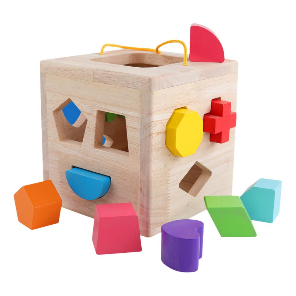 Geometric Pairing Shapes Building Blocks Baby Education Enlightenment Toy Set
