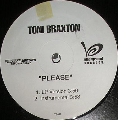 12inch Record TONI BRAXTON - Please TB01 Blackground Rec 2005 US Rap & Hip-Hop/R&B Used