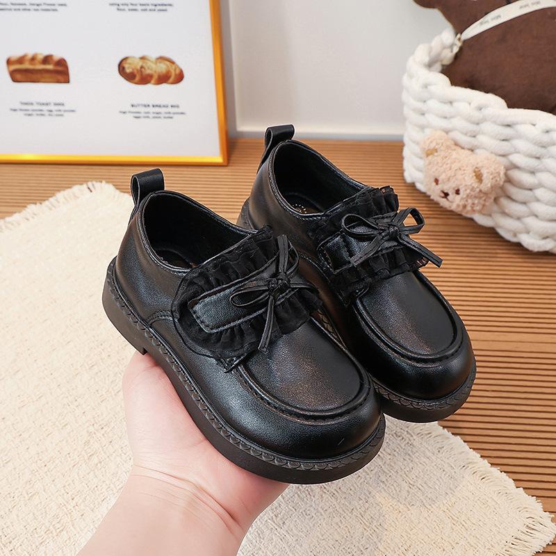 

Girls small leather shoes2026Spring and Autumn New Children s Princess Shoes, Baby Girl Shoes, Black Loafers, Fashionable Single Shoes 26Inner Length16cm чёрный