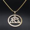 Egypt Pyramid Eye of Horus Necklace for Women Men Stainless Steel Blue Eye Vintage Egyptian Amulet Gift Jewelry colares NS02