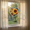 Bookish Acrylic Puzzle Suncatcher, Stained Glass Style Window Hanging Ornament, Hummingbird Floral Book DIY Sun Catcher Kit for Home Decor,