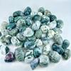 Moosachat Splitt 50-100g Aquarium Landschaftsbau Dekorativer Stein Schreibtischdekoration Garten Landschaftsstein Dekoratives Grav