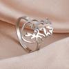 Fashion Anatomical Heart Rings for Women Men Medical Biology Finger Rings Stainless Steel Jewelry Gifts for Doctor