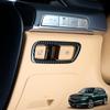 For Genesis GV80 2021-2024 Car Accessories Wood Grain Auto Electronic Brake Button Control Panel Set Cover Trim Accessories LHD