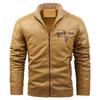 Europäische und amerikanische Lokomotivbekleidung Europäische Größe Lederjacke Lederjacke
