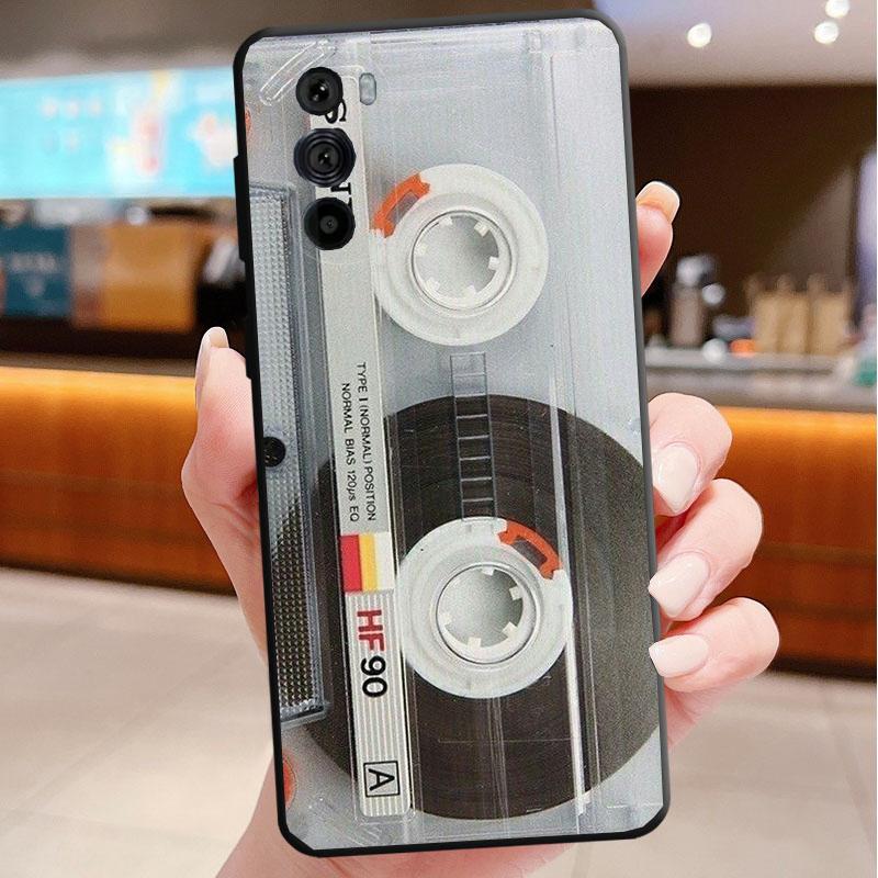 Retro Cassette Tape Phone Case For Motorola Edge 60 50 40 Pro 60 50 40 30 Ultra Neo Fusion Moto G Play G Stylus G Carcasas