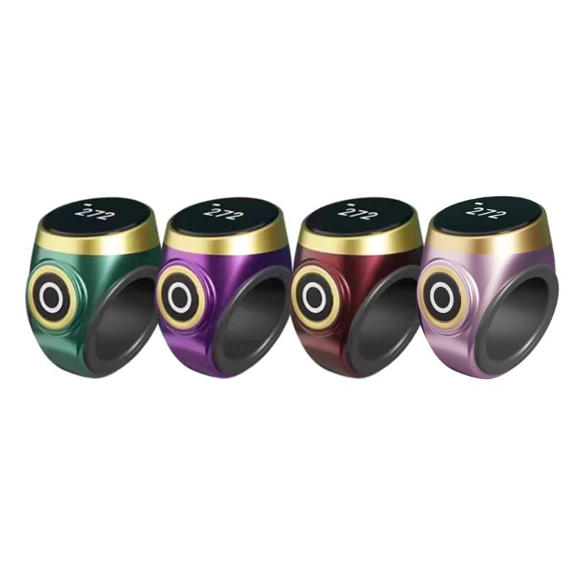 Digitaler Fingerzähler mit Vibrationsalarm, elektronischer Zähler, tragbarer digitaler Zähler zur Verfolgung der Gebetszeit, Geschenk