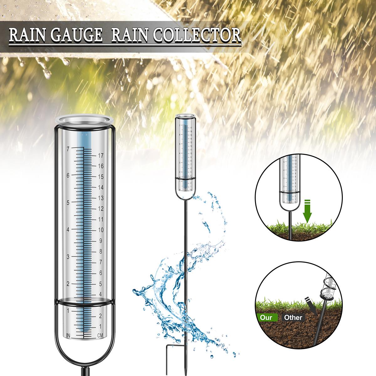 

PDTO Открытый 7-дюймовый датчик дождя для двора с колышком, датчик дождя, счетчик дождевой воды