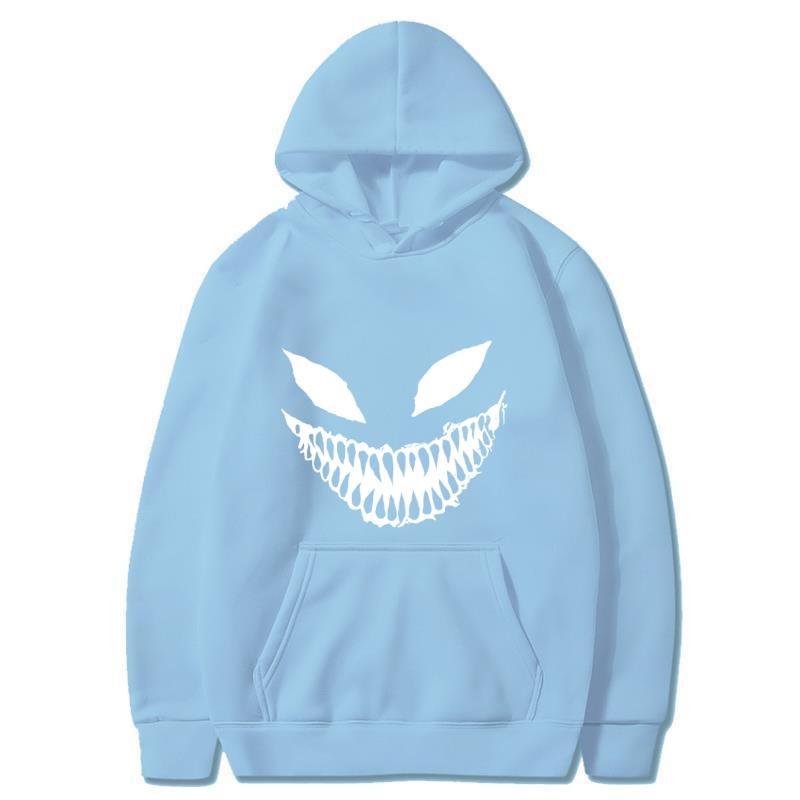 2025 Autumn/Winter Pain Venom Mask Printed Hoodie Academy Classic Hoodie Daily Fashion Casual Long Sleeve Warm Hoodie