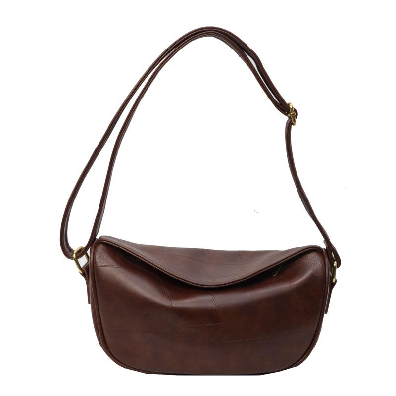 

Spring and summer high-end niche design bag women s 2025 new fashion casual shoulder messenger bag versatile dumpling bag коричневый