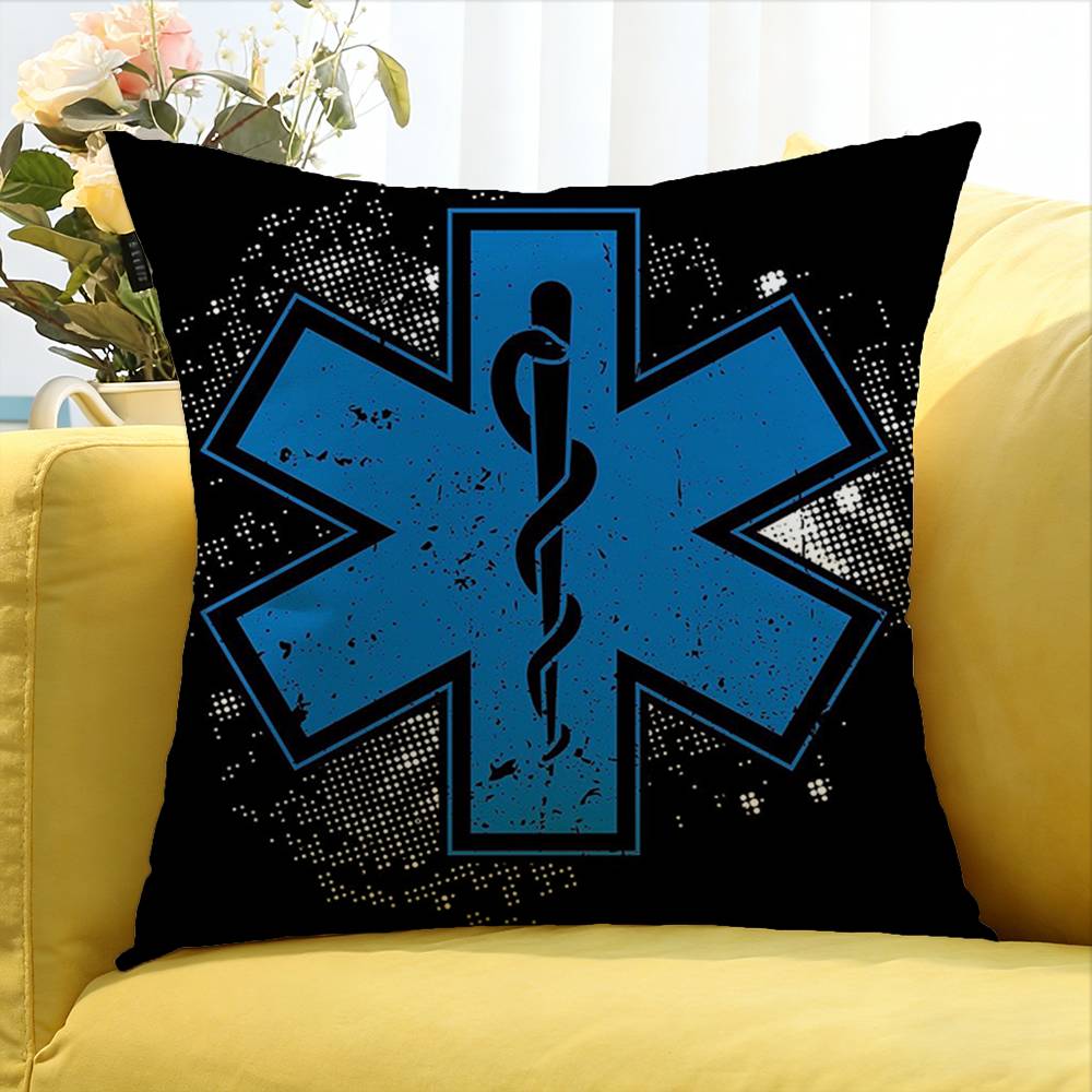 Star of Life World Various Sizes Square Pillow Case For Car Home Bedchamber Decor