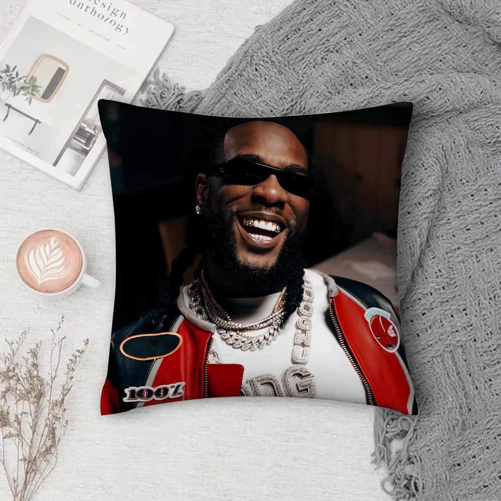 B-Burna Boy I Told Them Pillow Case Cover Square Sofa with for pattern comfortable cushionsuitable of room
