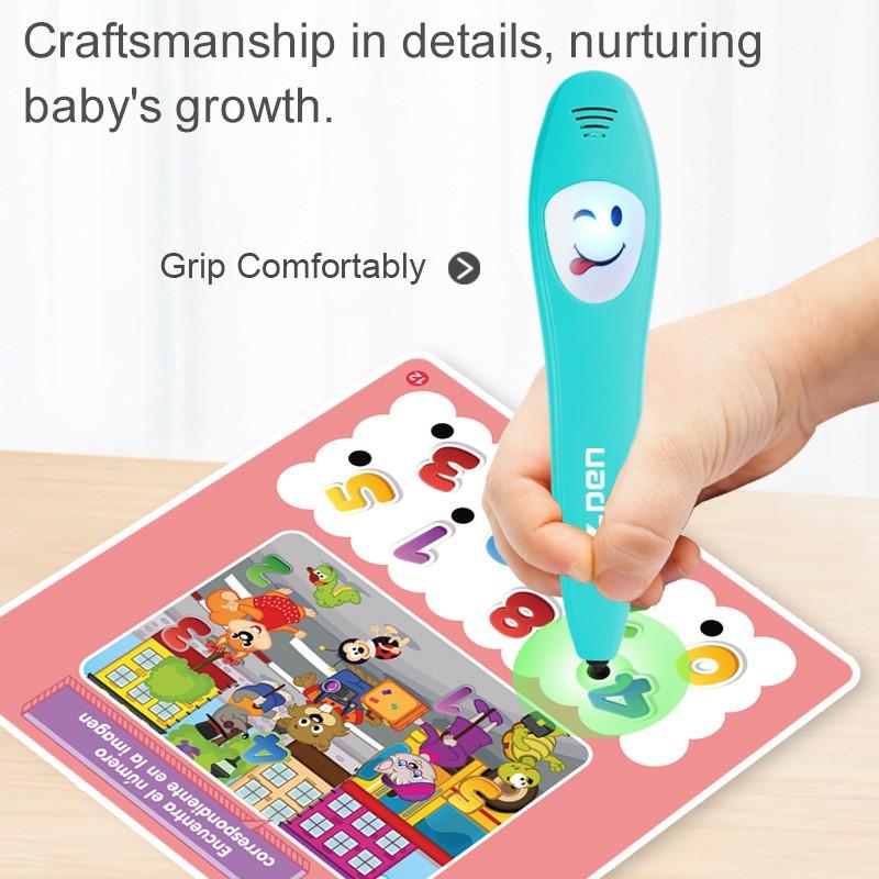 Spanish English Russian Early Education Intelligent Book Electronic Children Talking and Reading Pen Toy Learning Book With Pen