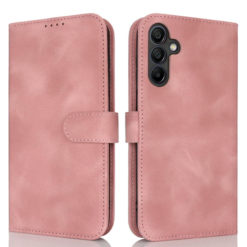 For Samsung Galaxy A15 5G Wallet Case Double Folded Edge Skin Touch PU Leather Flip Phone Cover