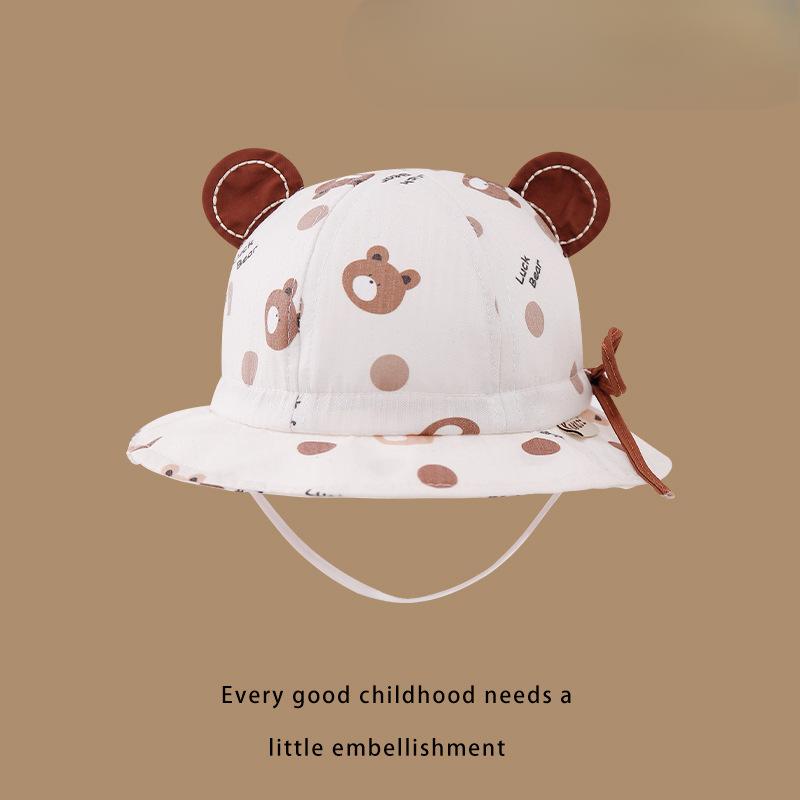 Baby Hat Spring and Autumn Thin Children's Sun Protection Hat Small Age Spring Sun Hat Baby Sun Hat Fisherman Hat