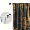 Dragon Tiger Battle Printed Curtain for Home Decor - Rod Pocket Window Treatment for Bedroom, Kitchen, Living Room